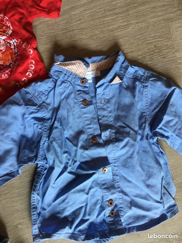 Lot vêtements bébé 6 mois,Pyjama, body, pantalon, chemise jacadi (image 4)