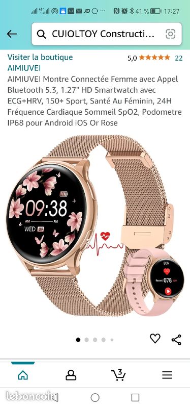 Activity Tracker Aimiuvei P4 AIMIUVEI T45 Smartwatch (4,6 Cm, Sim