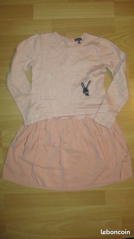 Robe d'hiver vieux rose sergent major 6 ans (image 1)