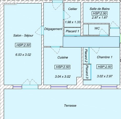 Appartement 2 pièces 57 m² · à Laneuveville-Devant-Nancy · 57 m² · 125 000 €
