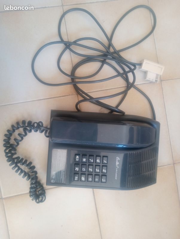 Téléphone Fixe Matra Communication Contact Ambiance - Vintage 1987 - Fabriqué En France