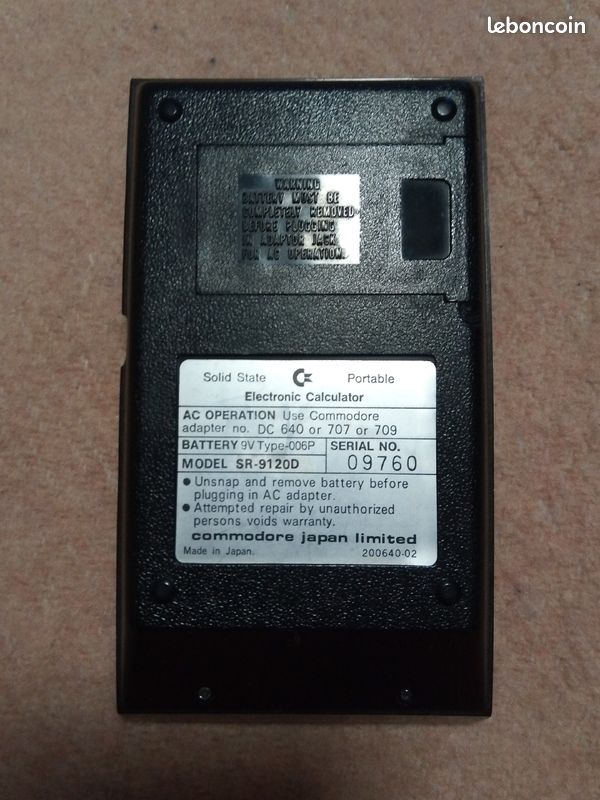 Calculatrice Commodore ST-9120D / Calculatrice scientifique / japan / Japon (image 7)