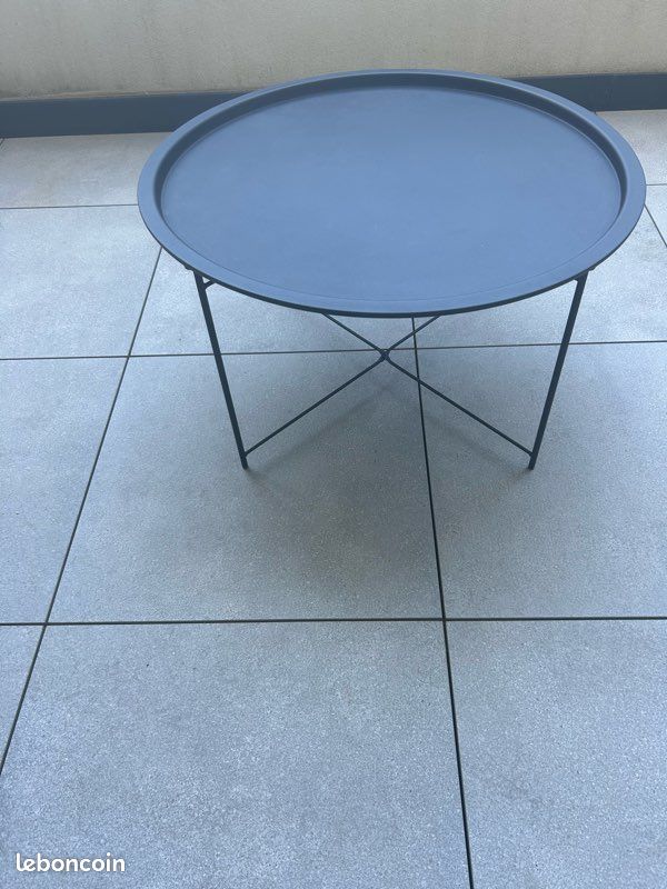 Table basse métal noir (image 1)