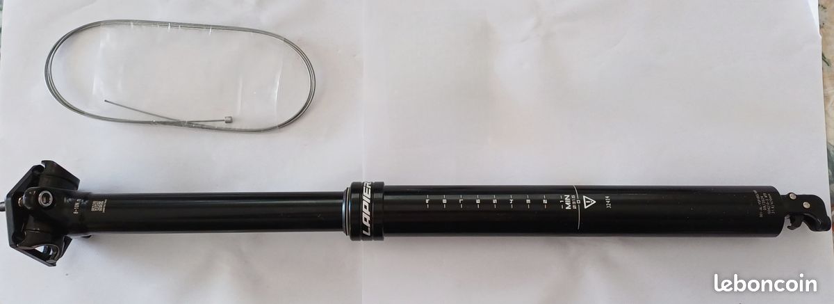 Tige De Selle Télescopique Tranzx 150mm – Aluminium Noir, Diamètre 31.6 Mm, Pour VTT, Neuve