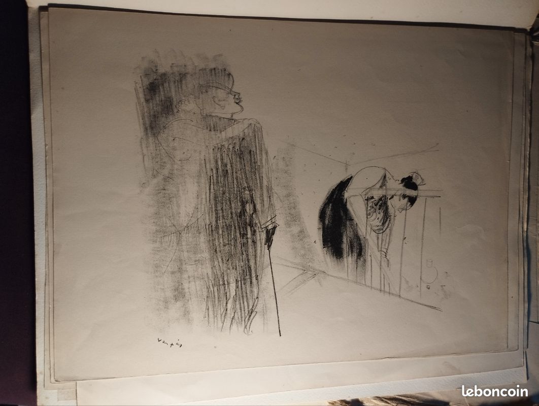 Lithographie originale Vertes Maisons (closes) (image 6)