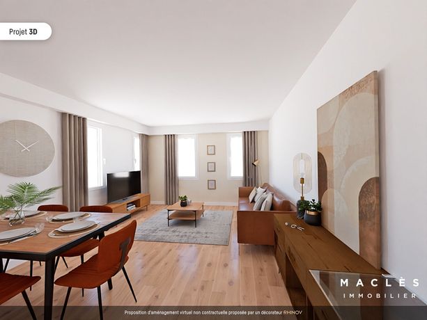 Appartement 3 pièce(s) 64 m²à vendre Sarcelles