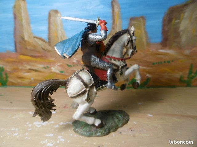 Figurine Starlux Moyen Âge 6012 - Chevalier En Armure Avec épée - Boîte D'origine