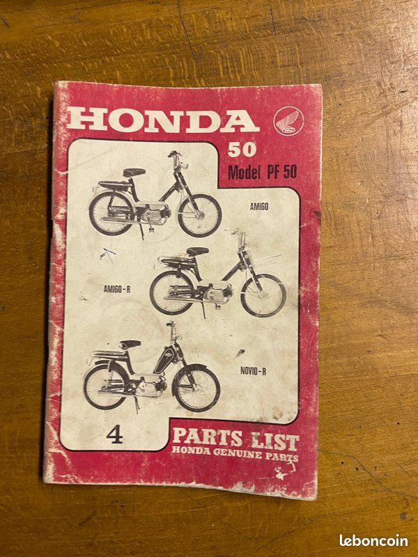 Liste des pièces détachées Honda PF50 (image 1)