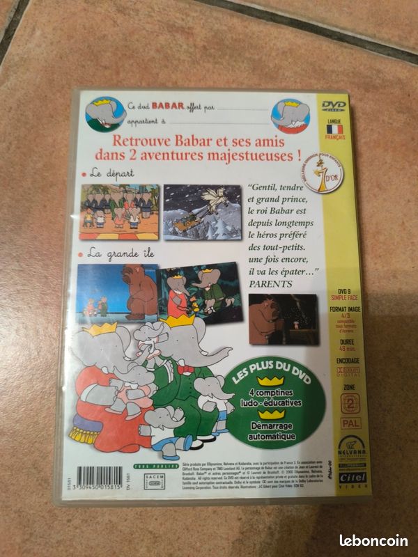 DVD Les aventures de Babar (image 2)