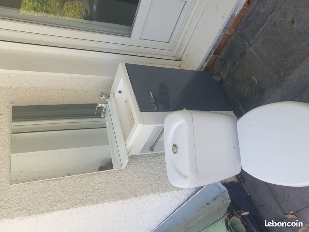 Ensemble wc meuble vasque toilette (image 1)