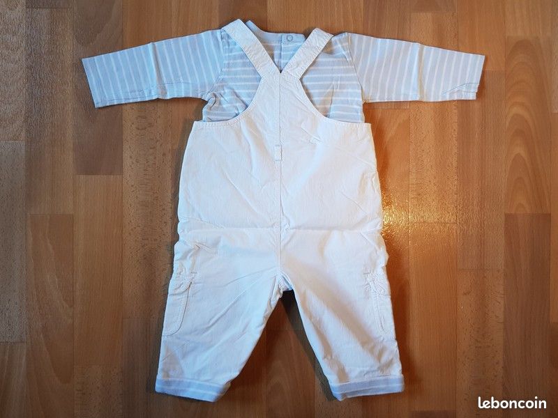 Ensemble avec salopette pour garçon en 71 cm (image 2)