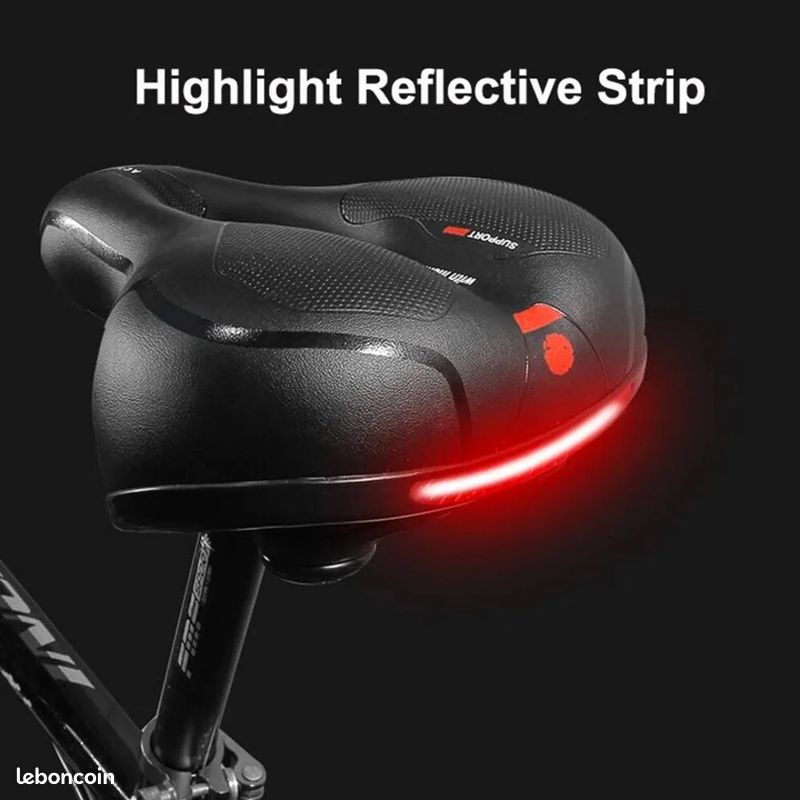 1 Selle De Vélo De Montagne Noire Confortable Route VTT