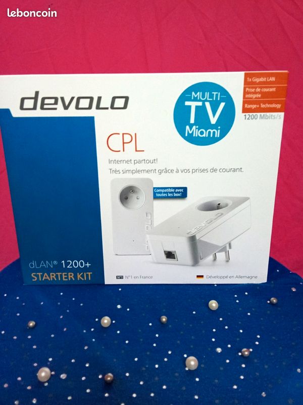 CPL DEVOLO 1200 DLAN, VOIR PHOTOS D'ÉCHANTILLONS. GRÂCE À VOS Prises De Courant