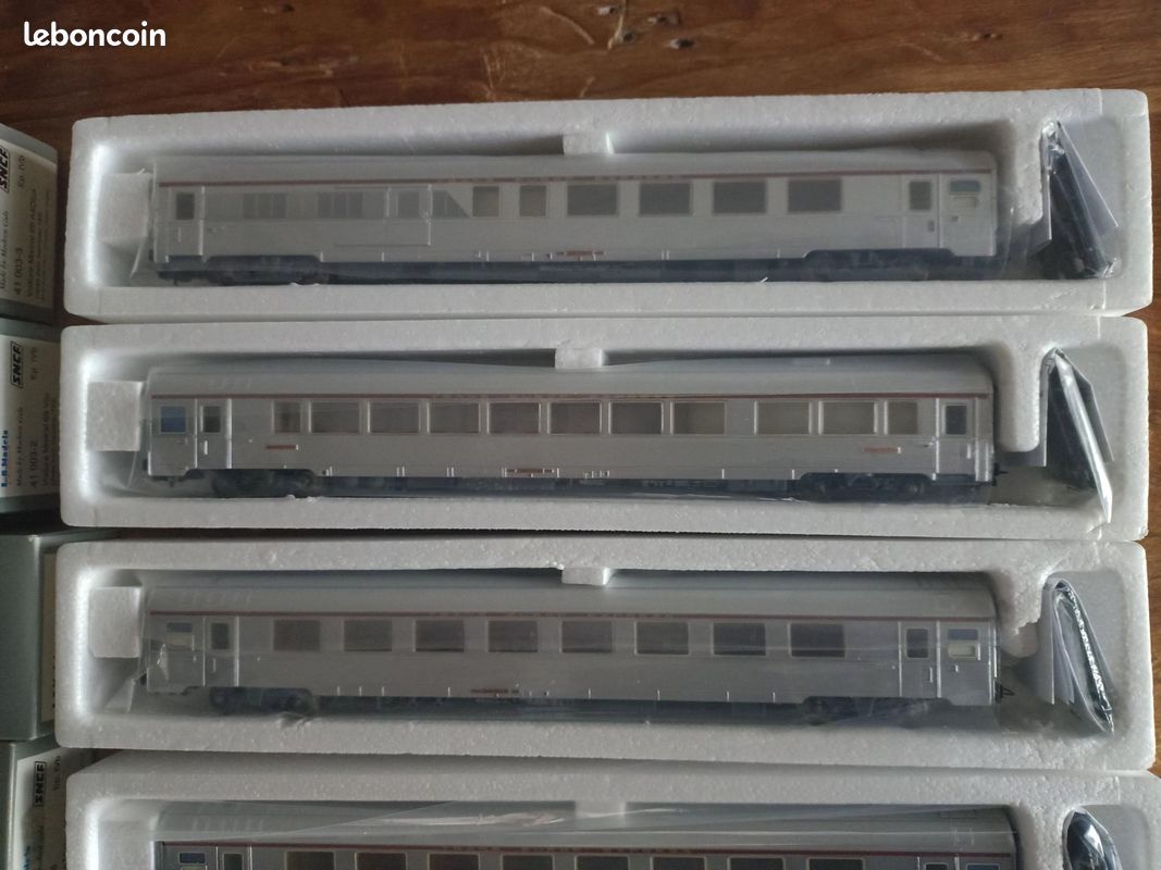 7 voitures inox Mistral 69 HO SNCF de LS Models strictement neuves (image 4)