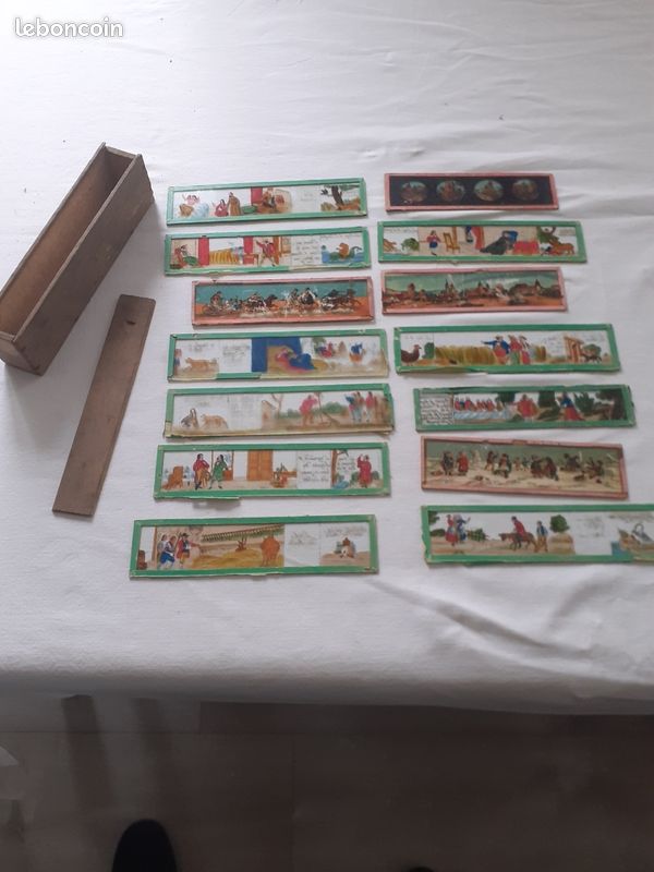 35 Plaques De Verre Pour Lanterne Magique – Vintage – Collection