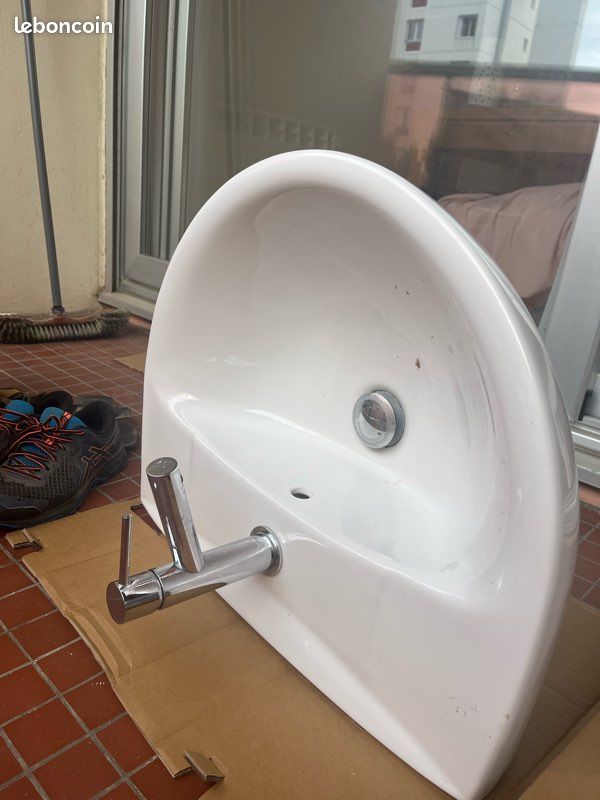 Roca Lavabo 56cm ROCA POLO - Blanc (sans colonne) (image 5)