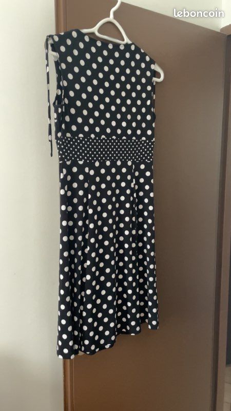 Robe noire à pois blancs Betty Barclay (image 2)