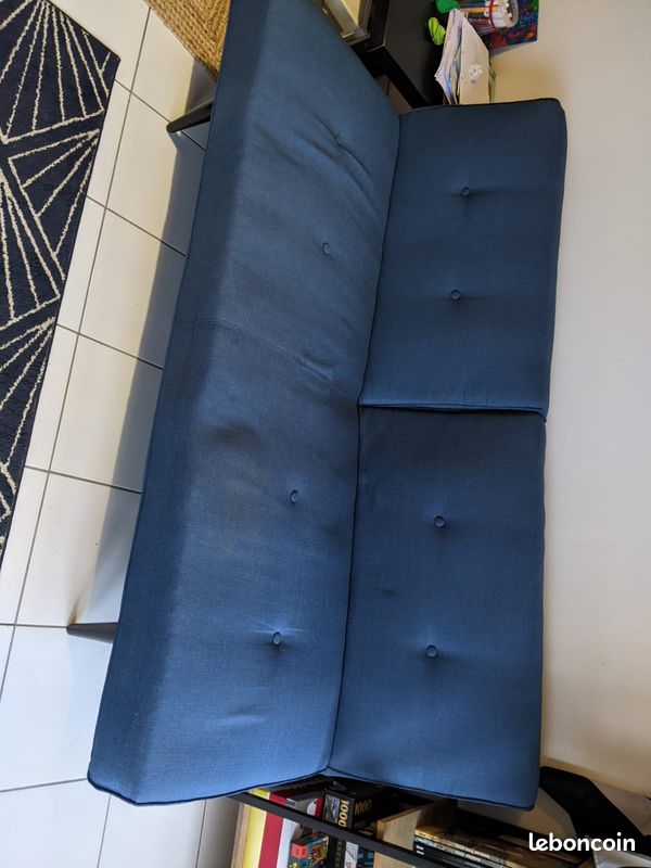 Canapé Clic-Clac bleu (image 1)