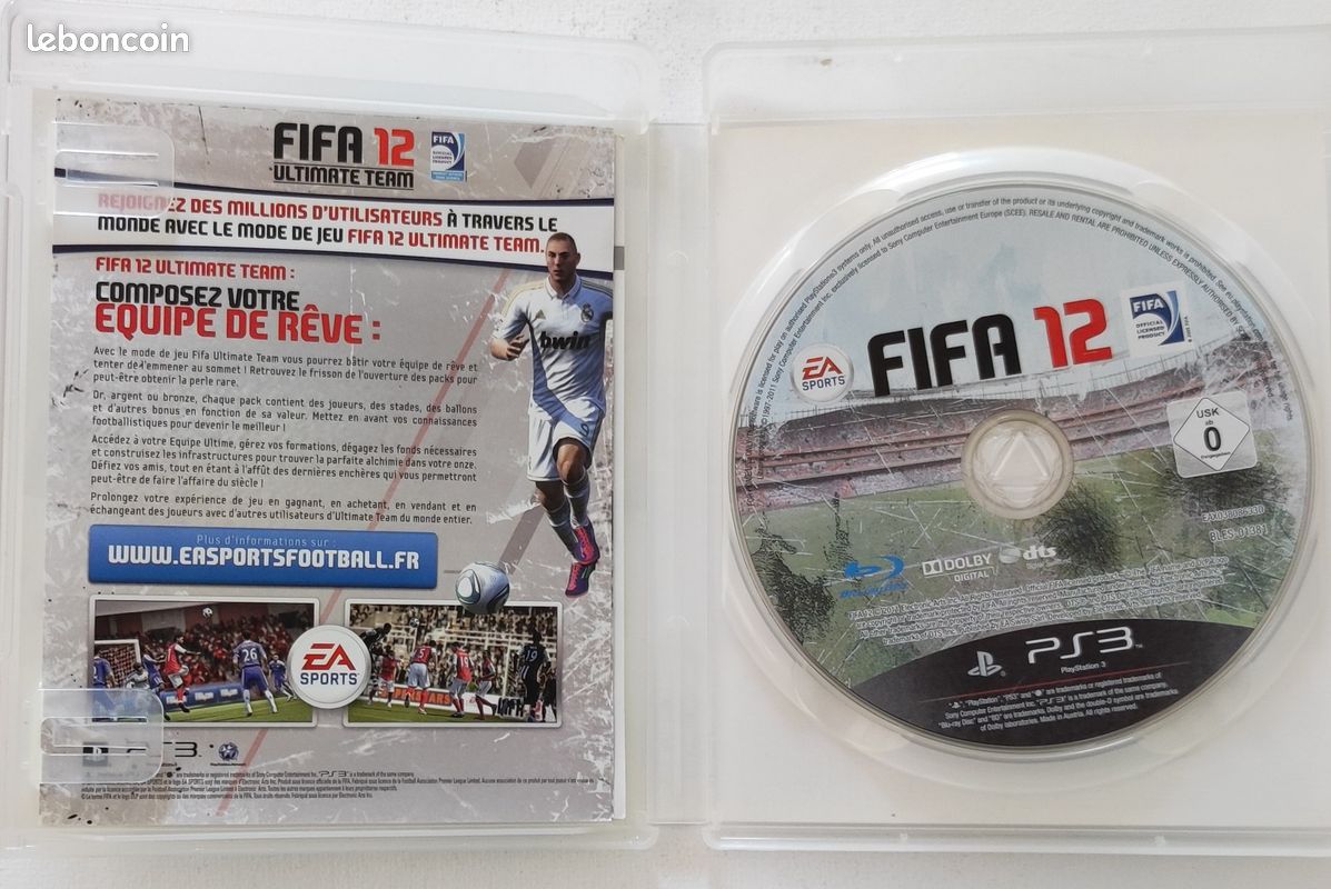 Sony Playstation 3 - Fifa 12 - Complet - Bon État