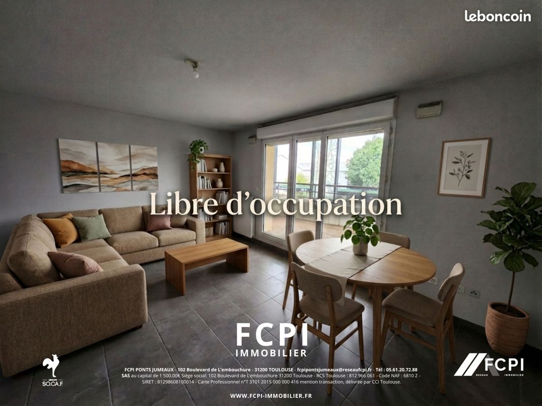 Appartement 3 pièces 64 m² · à Toulouse · 64 m² · 215 000 €
