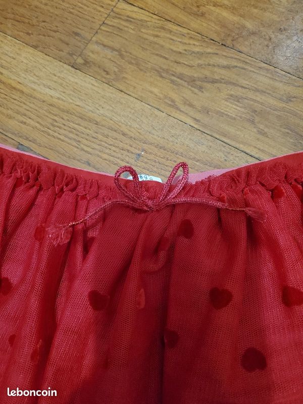 Jupe en tulle rouge H&M - 8/10 ans - TBE (image 2)