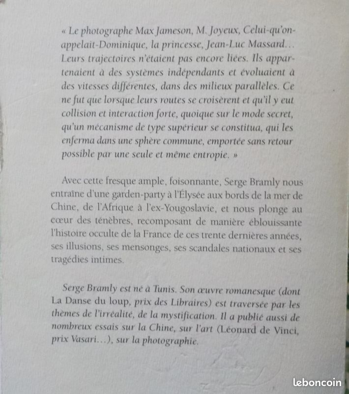 LE PREMIER PRINCIPE LE SECOND PRINCIPE de Serge BRAMLY Ed. Lattès (image 2)