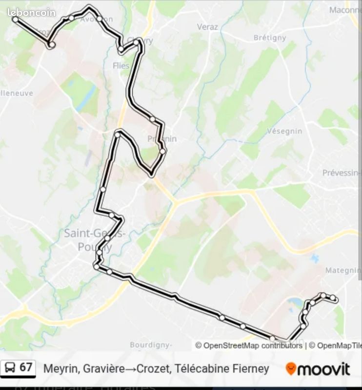 Terrain 1050m2 net plus accès - UGM1 Pregnin. Bus 67. Viabilisé · à Saint-Genis-Pouilly · 625 000 €