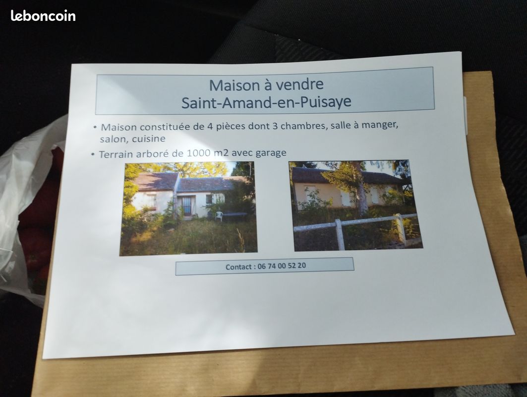 Maison 4 pièces 86 m² · à Saint-Amand-en-Puisaye · 86 m² · 125 000 €