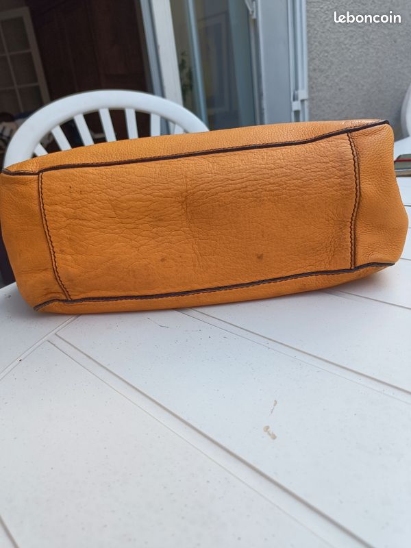 Sac à main jaune orangé (image 6)
