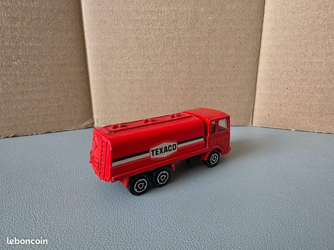 Majorette Promo Texaco 1980 - Camion Scania Benne Magirus - Échelle 1/65