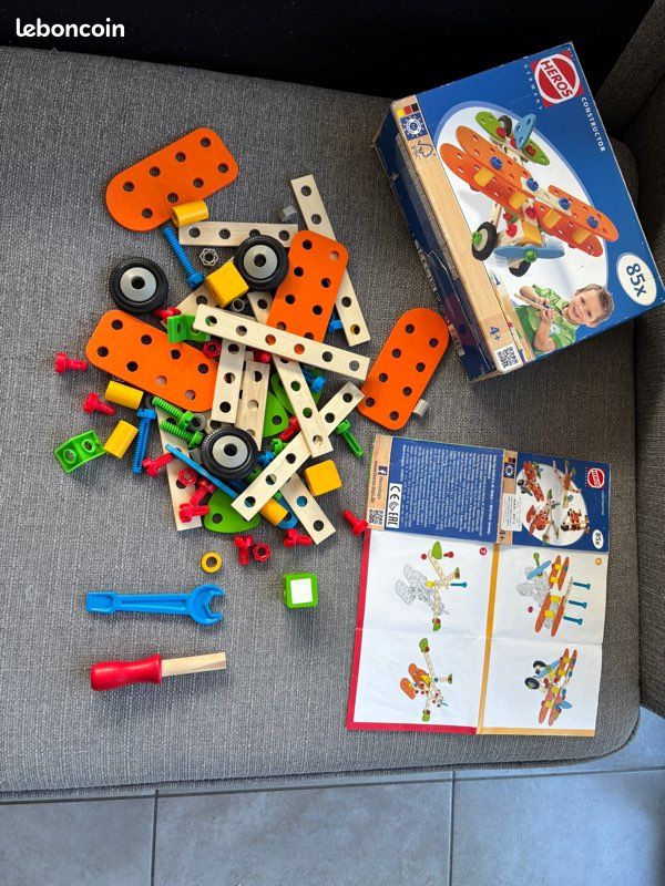 Jeux de construction bois Avion, hélicoptère ou moto - Jeux & Jouets Jeux de construction bois Avion, hélicoptère ou moto - Jeux & Jouets