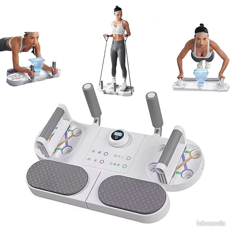 Ensemble de planche de push-up multifonctionnelle portable, équipement de fitness pliable Foy, entraînement de la poitrine, de l'abdomen, des bras et du dos  18