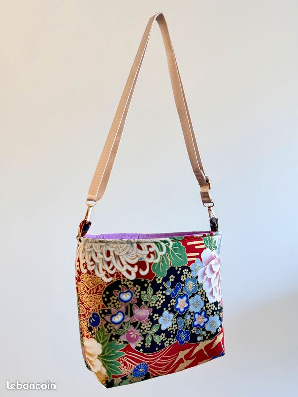 Sac bandoulière tissu Japonais (image 5)
