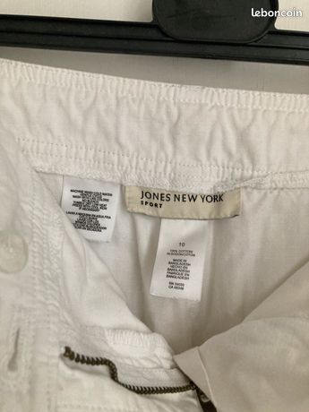 Jupe Droite Jones New York En Soie Ivoire – Taille 4 – Neuve Avec étiquettes