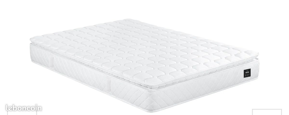 Matelas ressorts 140x190 + sommier offert (image 1)
