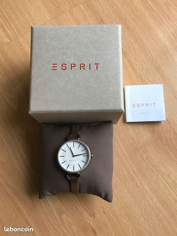 Montre Femme Esprit Occasion - Boîtier Acier, Bracelet Extensible, Quartz Neuve
