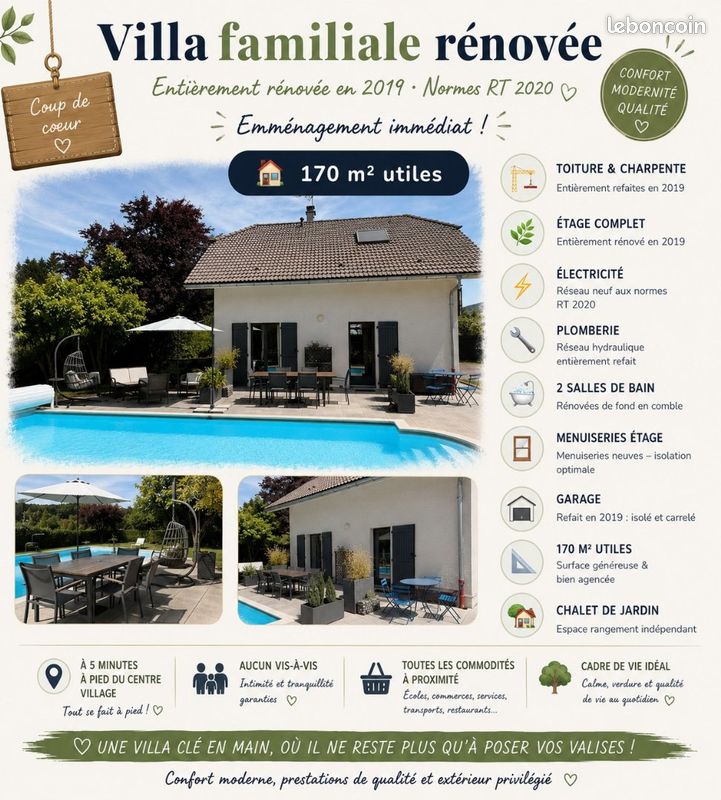 Maison 6 pièces 123 m² · à Fillière · 123 m² · 725 000 €