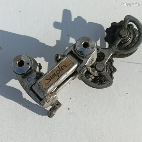 DÉRAILLEUR ARRIÈRE SIMPLEX Prestige, argent/noir, poulies d'origine