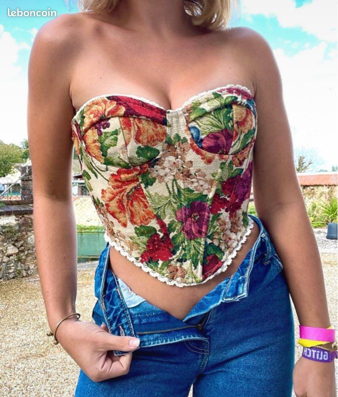 Bustier Haut Long Femme Ã©tÃ© Haut Bustier Très Court En Dentelle