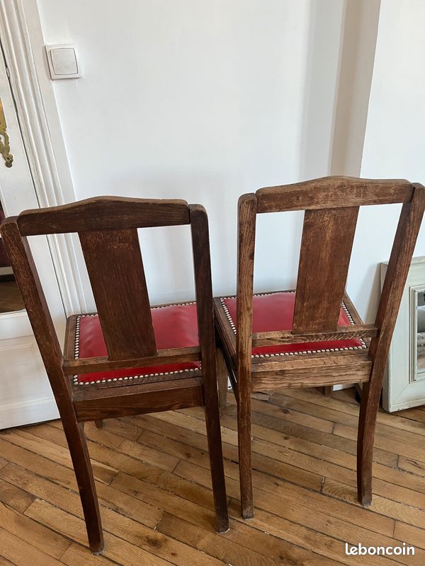 2 chaises en bois (image 4)