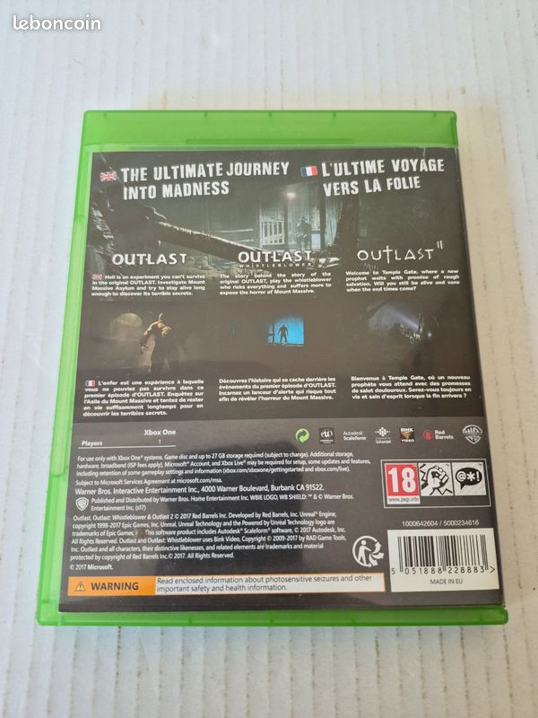 Outlast Trinity Xbox One (image 2)