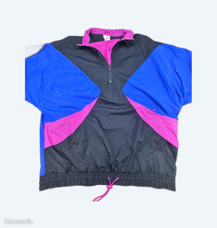 Veste Coup-vent à motif fou - Y2K - Oversize - Taille L Homme - Très Bon état - 1109 (image 1)