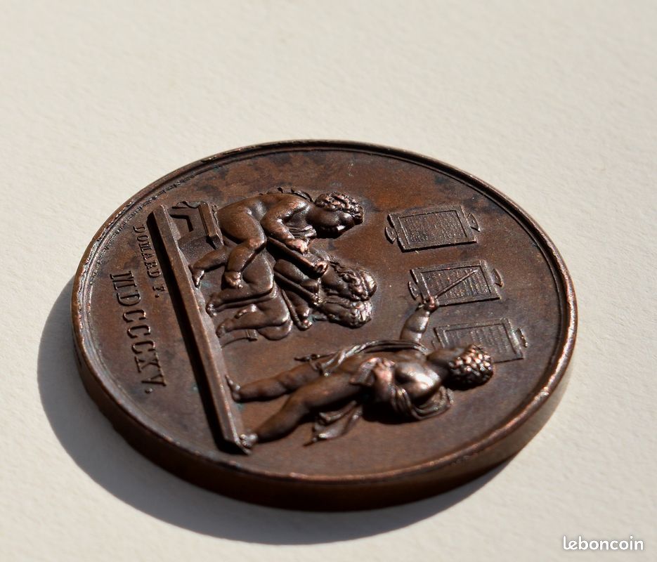 Médaille Société Pour L'Instruction Élémentaire - Signée DOMARD (image 3)