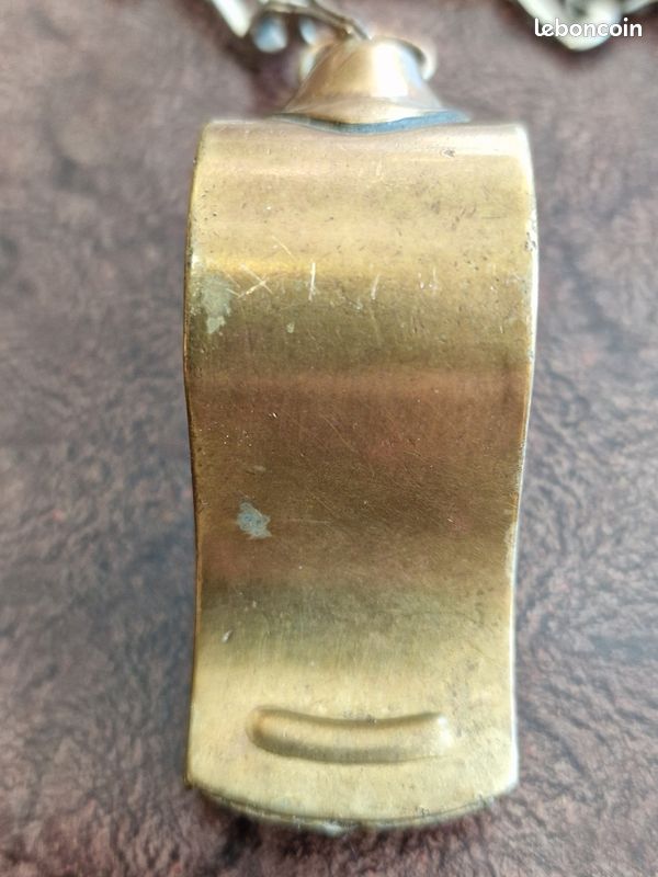 Sifflet Vintage Années 50 Sportcraft - Métal Laiton Nickelé - Japon - Balle Liège