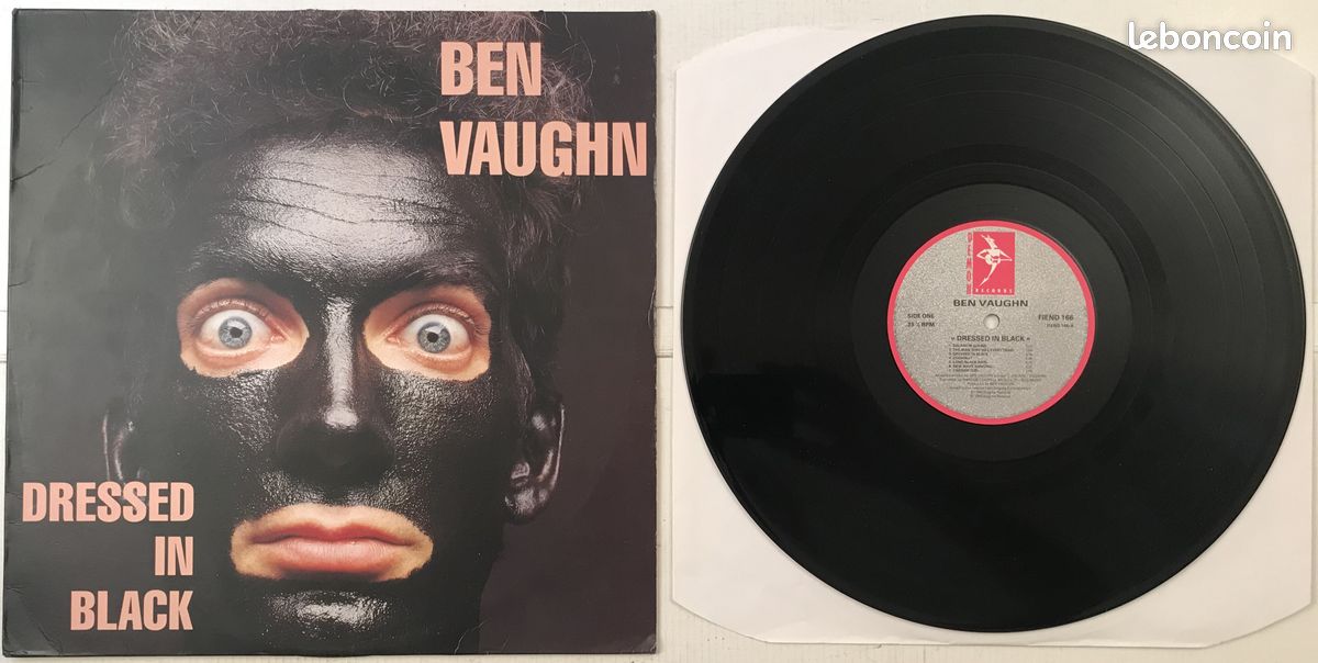Album vinyle rock de Ben VAUGHN : "Dressed in black" - Pressage original UK  1990 - CD - Musique