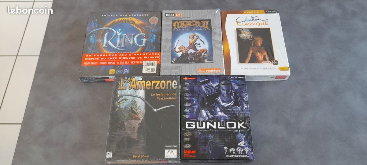 Lot de 5 jeux pc Big box - Jeux vidéo