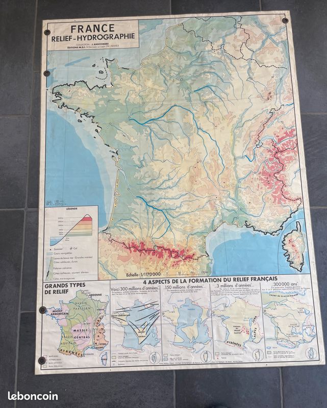 Carte géographie scolaire 1973 (image 1)