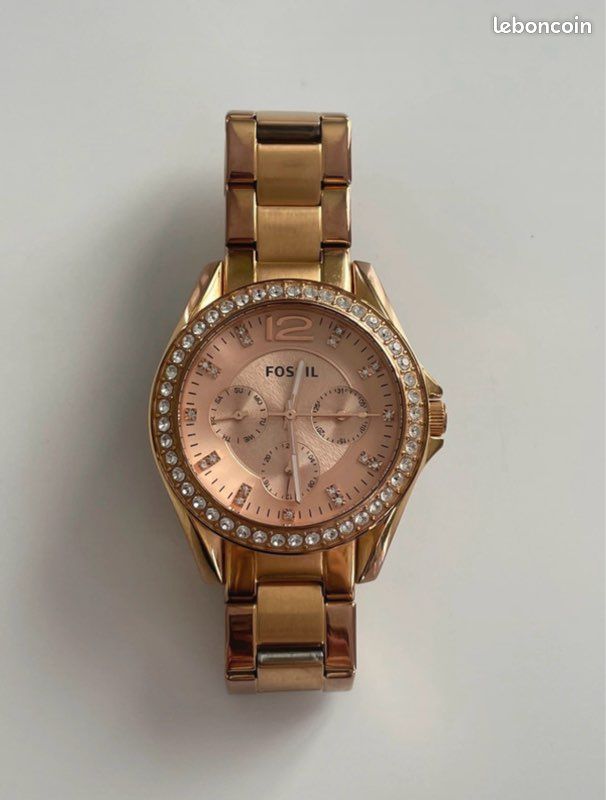 Montre Riley Fossil - or rose - acier inoxydable (image 6)