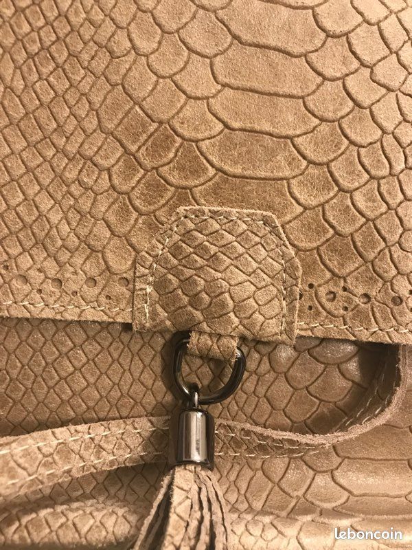 Sac bandoulière cuir cadeau Noël (image 9)