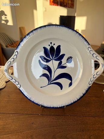 Plat vintage en faïence de Gien